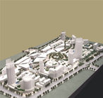 Large Scale City Building Models , White Color City Planning Models 3 * 4M
