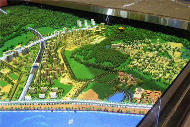 Mô hình thành phố thu nhỏ quy mô lớn cho quy hoạch đô thị Cơ sở tấm gỗ